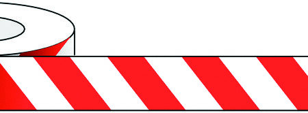 AMT50/RW - 50mm x 33m Red & White Tape