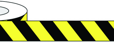 AMT50/YB - 50mm x 33m Yellow & Black Tape