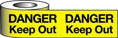 BW64B - Barrier Warning Tape - 75mm x 100m - Danger Keep Out