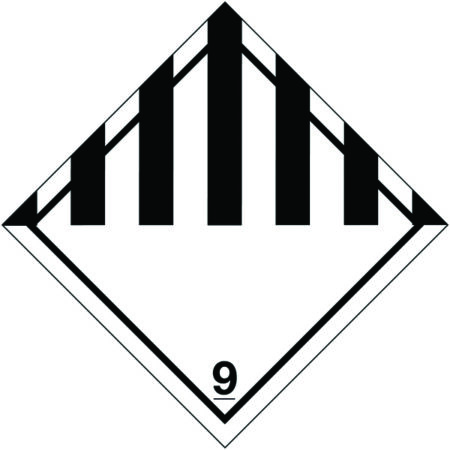 C82A/R - 100x100mm Misc Class 9 Hazard Warning Diamond Roll of 310