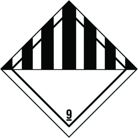 C82A/S - 100x100mm Misc Class 9 Hazard Warning Diamonds