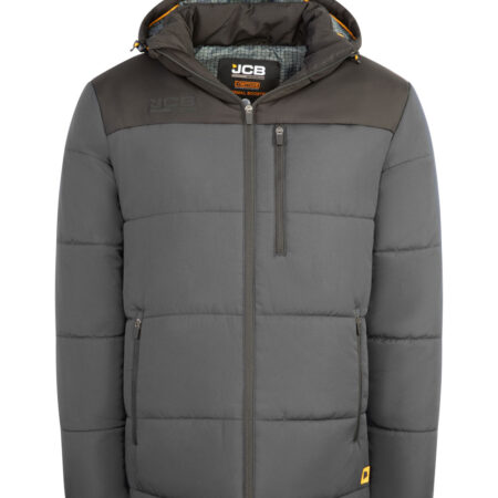Jcb Workwear Unisex Padded Jacket Grey / Black